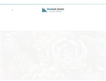 Tablet Screenshot of blueleafplants.co.uk